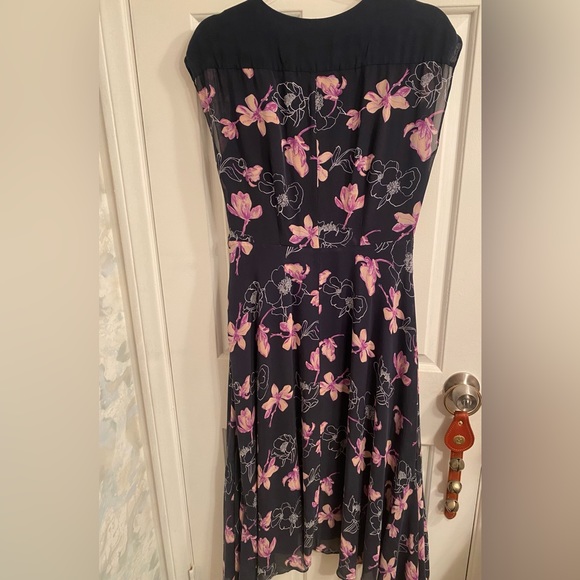 Club Monaco Asymmetrical print dress. Sz 6 - Picture 1 of 9